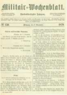 Militair-Wochenblatt. 1870.11.09 Jahrg.55 No.150
