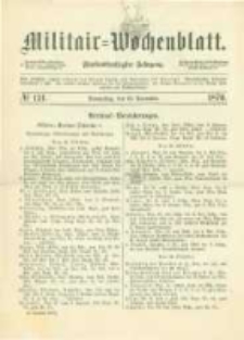 Militair-Wochenblatt. 1870.11.10 Jahrg.55 No.151