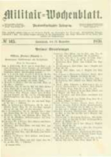 Militair-Wochenblatt. 1870.11.26 Jahrg.55 No.165