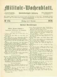 Militair-Wochenblatt. 1870.12.06 Jahrg.55 No.174