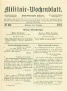 Militair-Wochenblatt. 1870.12.07 Jahrg.55 No.175