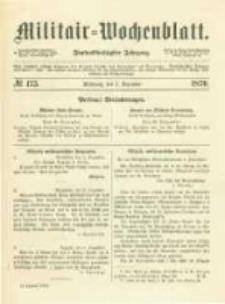 Militair-Wochenblatt. 1870.12.07 Jahrg.55 No.175
