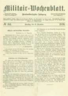 Militair-Wochenblatt. 1870.12.13 Jahrg.55 No.181
