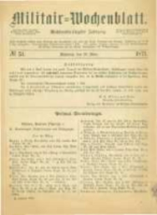Militair-Wochenblatt. 1871.03.29 Jahrg.56 No.51