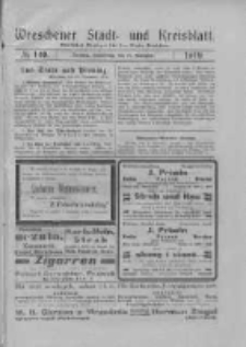 Wreschener Stadt und Kreisblatt: amtlicher Anzeiger für den Kreis Wreschen 1919.11.27 Nr140