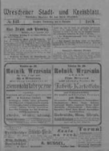 Wreschener Stadt und Kreisblatt: amtlicher Anzeiger f&uuml;r den Kreis Wreschen 1919.12.04 Nr143