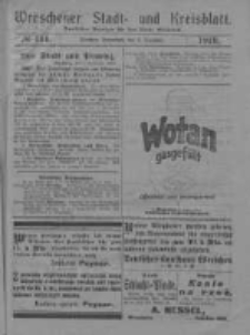Wreschener Stadt und Kreisblatt: amtlicher Anzeiger f&uuml;r den Kreis Wreschen 1919.12.06 Nr144