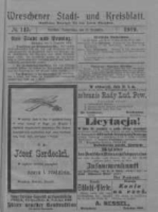 Wreschener Stadt und Kreisblatt: amtlicher Anzeiger f&uuml;r den Kreis Wreschen 1919.12.11 Nr145