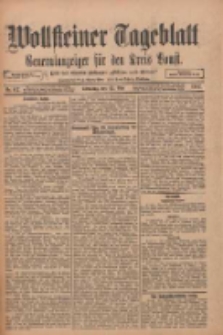 Wollsteiner Tageblatt: Generalanzeiger f&uuml;r den Kreis Bomst: mit der Gratis-Beilage: "Bl&auml;tter und Bl&uuml;ten" 1912.05.21 Nr117