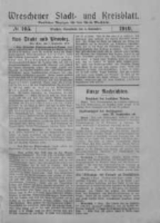 Wreschener Stadt und Kreisblatt: amtlicher Anzeiger für den Kreis Wreschen 1919.09.06 Nr105
