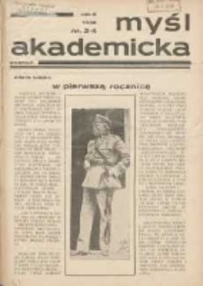 Myśl Akademicka 1936 R.6 Nr3/4