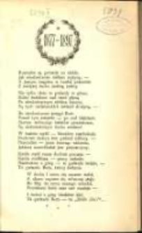 1877 &ndash; 1897 Panu Albinowi Andruszewskiemu Prezesowi Towarzystwa &ldquo;Stella&rdquo; w uprzejmym upominku