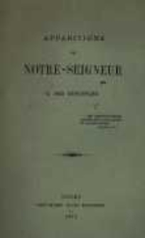 Apparitions de Notre-Seigneur &agrave; ses disciples