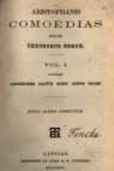 Aristophanis Comoedias. Vol.1 Continens Acharnenses, Equites, Nubes, Vespas, Pacem