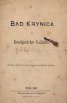 Bad Krynica im Königreiche Galizien