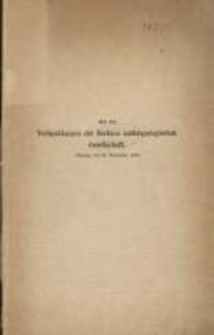 Hr. Dr. K&ouml;hler in Posen berichtet &uuml;ber systematische Anordnung der Konchenfragmente in den Aschenurnen