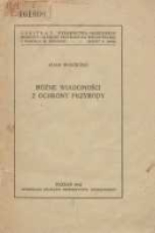 R&oacute;żne wiadomości z ochrony przyrody