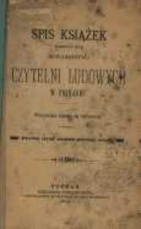 Spis książek poleconych przez Towarzystwo Czytelni Ludowych w Poznaniu.