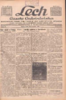 Lech.Gazeta Gnieźnieńska: codzienne pismo polityczne dla wszystkich stan&oacute;w. Dodatki: tygodniowy "Lechita" i powieściowy oraz dwutygodnik "Leszek" 1932.04.06 R.33 Nr79