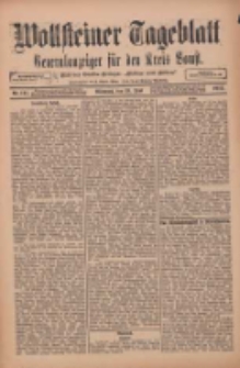 Wollsteiner Tageblatt: Generalanzeiger für den Kreis Bomst: mit der Gratis-Beilage: "Blätter und Blüten" 1912.06.19 Nr141