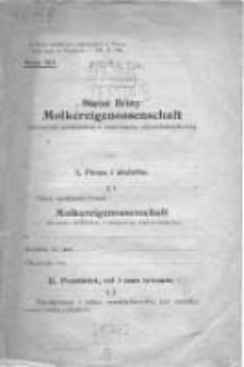 Statut firmy Molkereigenossenschaft mleczarnia spółdzielcza z ograniczoną odpowiedzialnością