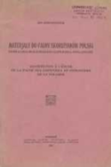 Materjały do fauny skorupiak&oacute;w Polski; Ostracoda-Małżoraczki i Copepoda-Widłonogie; Contribution &agrave; l'&eacute;tude de la faune des cop&eacute;podes et ostracodes de la Pologne