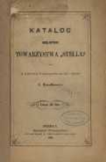 Katalog Biblioteki Towarzystwa „Stella”