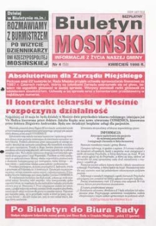 Biuletyn Mosiński 1998.04 Nr4(59)