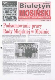 Biuletyn Mosiński 1998.07 Nr7(62)