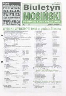 Biuletyn Mosiński 1998.11 Nr11(66)