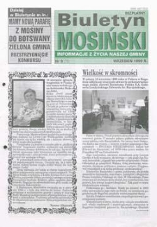 Biuletyn Mosiński 1999.09 Nr9(76)