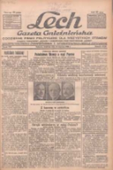 Lech.Gazeta Gnieźnieńska: codzienne pismo polityczne dla wszystkich stan&oacute;w. Dodatki: tygodniowy "Lechita" i powieściowy oraz dwutygodnik "Leszek" 1932.06.12 R.33 Nr133
