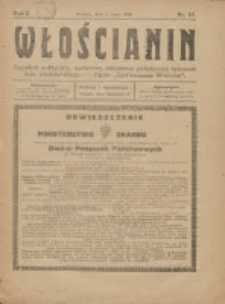 Włościanin: tygodnik polityczny, społeczny, oświatowy poświęcony sprawom ludu włościańskiego: organ "Zjednoczenia Włościan" 1920.05.02 R.2 Nr16
