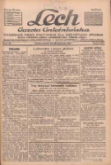 Lech.Gazeta Gnieźnieńska: codzienne pismo polityczne dla wszystkich stan&oacute;w. Dodatki: tygodniowy "Lechita" i powieściowy oraz dwutygodnik "Leszek" 1932.10.20 R33 Nr242