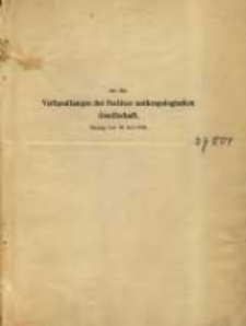 Hr. Sanit&auml;tsrath Dr. Koehler in Posen &uuml;bersendet unter dem 10. Juni folgende Mittheilung &uuml;ber Feuerstein-Schlagst&auml;tten im Posenschen.