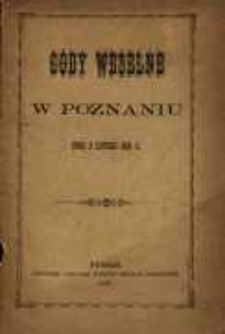 Gody weselne w Poznaniu dnia 5 lutego 1894 R.