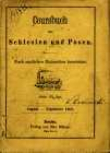 Coursbuch für Schlesien und Posen : nach amtlichen Materialien bearbeitet : August-November 1868.