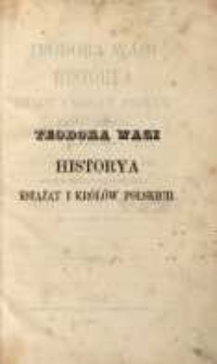 Historya książąt i kr&oacute;l&oacute;w polskich
