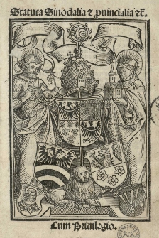 Statuta Sinodalia et prouincialia [...].[1]