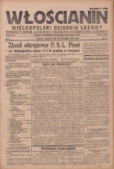 Włościanin: wielkopolski dziennik ludowy: pierwszy organ codzienny Polskiego Stronnictwa Ludowego 1927.11.20 R.9 Nr267