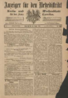 Anzeiger für den Netzedistrikt Kreis- und Wochenblatt für den Kreis Czarnikau 1900.01.11 Jg.48 Nr4