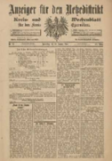 Anzeiger f&uuml;r den Netzedistrikt Kreis- und Wochenblatt f&uuml;r den Kreis Czarnikau 1900.01.25 Jg.48 Nr10