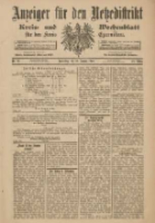 Anzeiger für den Netzedistrikt Kreis- und Wochenblatt für den Kreis Czarnikau 1900.01.25 Jg.48 Nr10