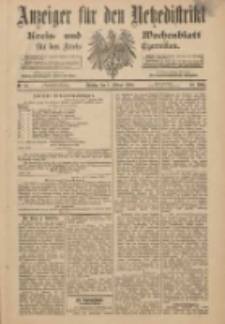Anzeiger f&uuml;r den Netzedistrikt Kreis- und Wochenblatt f&uuml;r den Kreis Czarnikau 1900.02.06 Jg.48 Nr15