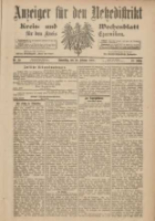 Anzeiger f&uuml;r den Netzedistrikt Kreis- und Wochenblatt f&uuml;r den Kreis Czarnikau 1900.02.20 Jg.48 Nr21