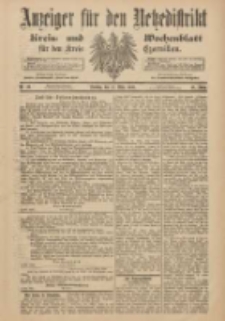 Anzeiger f&uuml;r den Netzedistrikt Kreis- und Wochenblatt f&uuml;r den Kreis Czarnikau 1900.03.13 Jg.48 Nr30