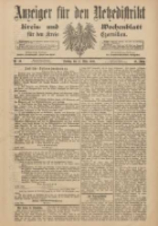 Anzeiger für den Netzedistrikt Kreis- und Wochenblatt für den Kreis Czarnikau 1900.03.13 Jg.48 Nr30