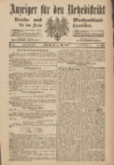 Anzeiger f&uuml;r den Netzedistrikt Kreis- und Wochenblatt f&uuml;r den Kreis Czarnikau 1900.04.19 Jg.48 Nr45