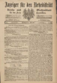 Anzeiger für den Netzedistrikt Kreis- und Wochenblatt für den Kreis Czarnikau 1900.04.19 Jg.48 Nr45