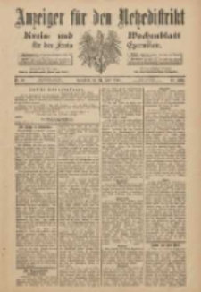 Anzeiger f&uuml;r den Netzedistrikt Kreis- und Wochenblatt f&uuml;r den Kreis Czarnikau 1900.04.21 Jg.48 Nr46